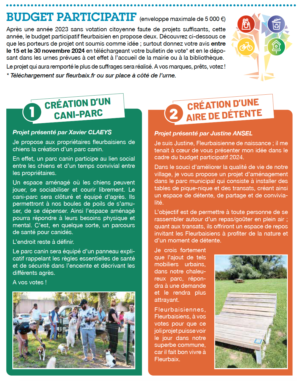 Budget participatif petit 2024